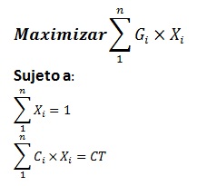 formula programacion lineal